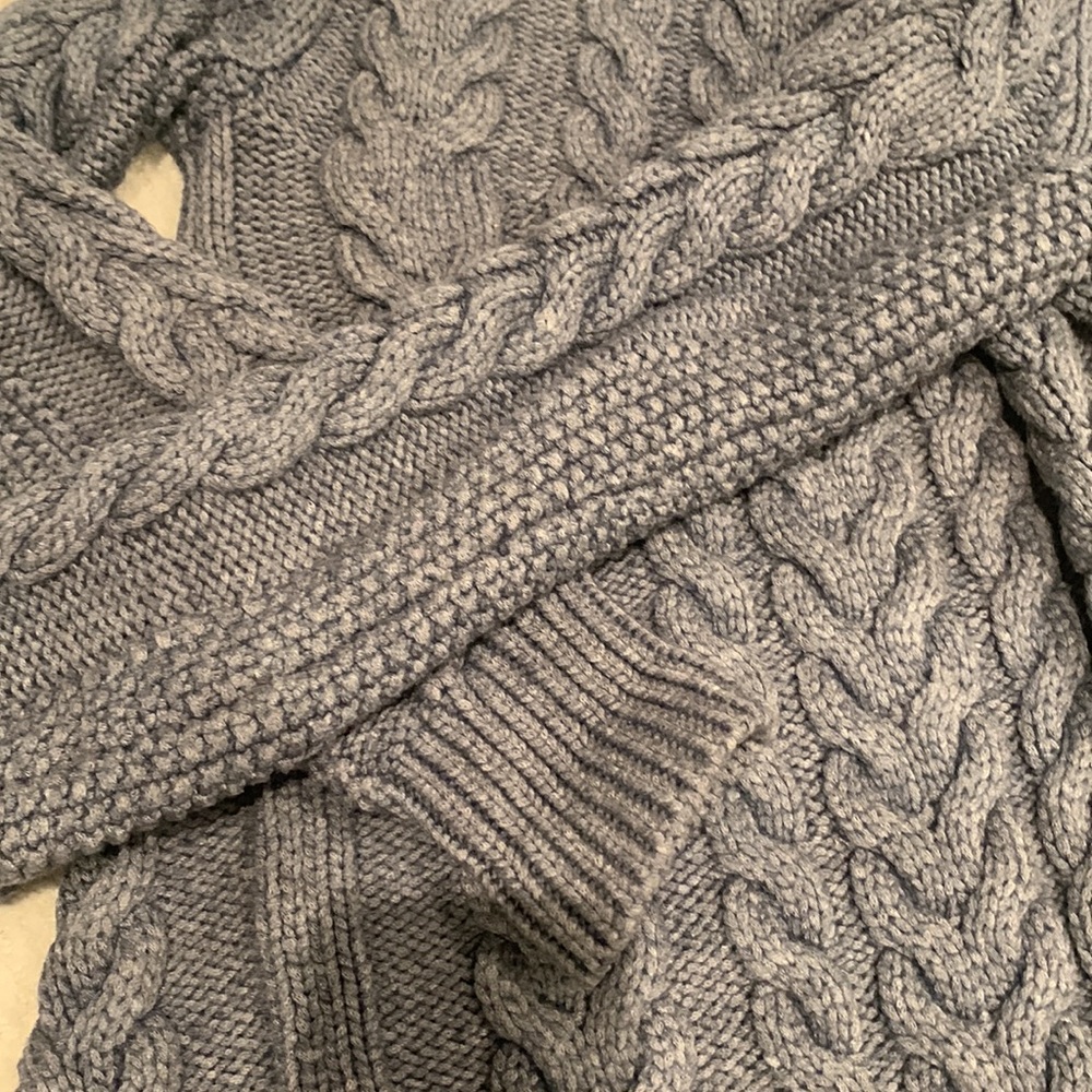 Unique Rare Twisted Cable Pullover, Fantastic On. - image 2